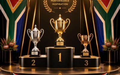Discover the awards podium South Africa uses for top events.